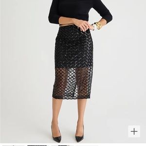 J crew sequin skirt